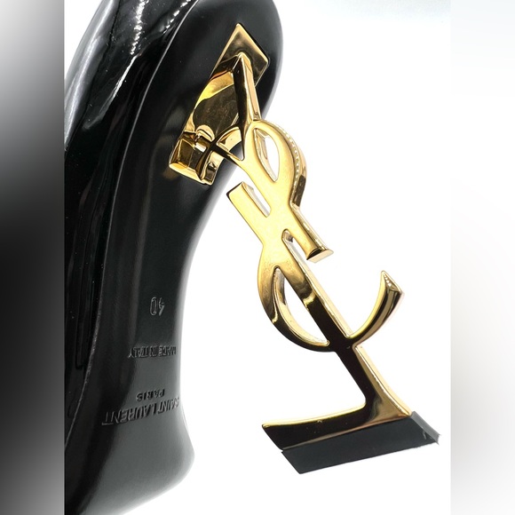 Saint Laurent Opyum Point-Toe Patent Leather Pumps - Picture 5 of 9